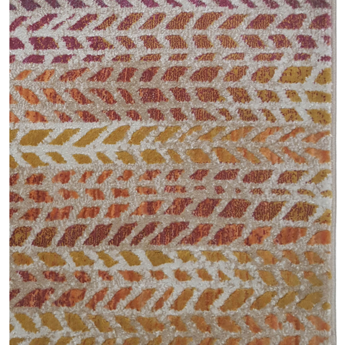 Pacific Dreamscape 16563 Orange Suns Transitional Power Loom Rug