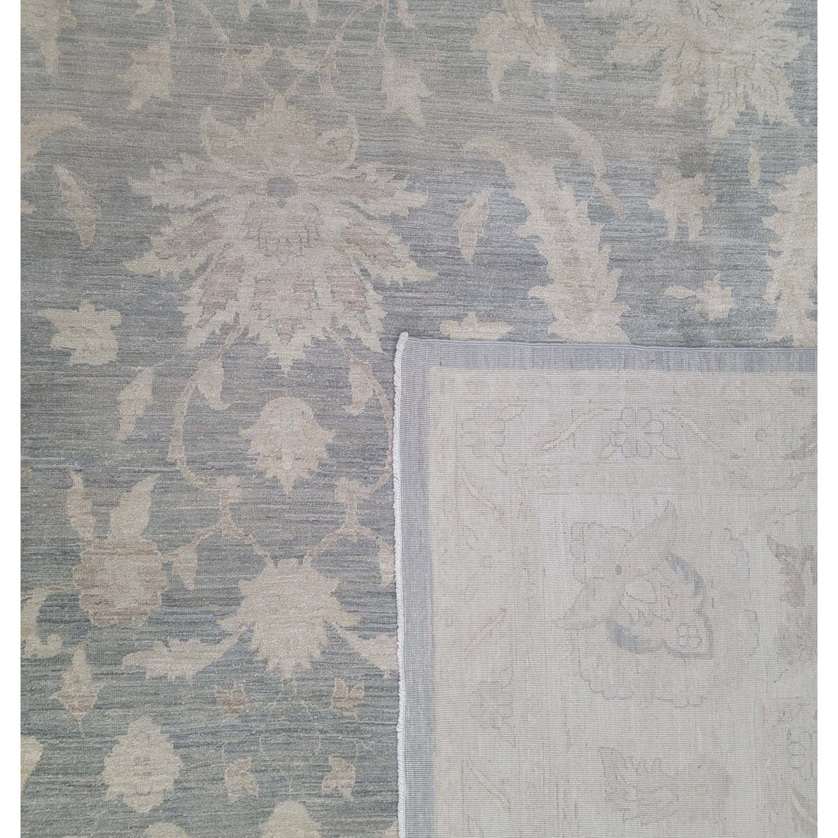 Pacific Ziegler 16628 Grey Beige Transitional Hand Knotted Rug