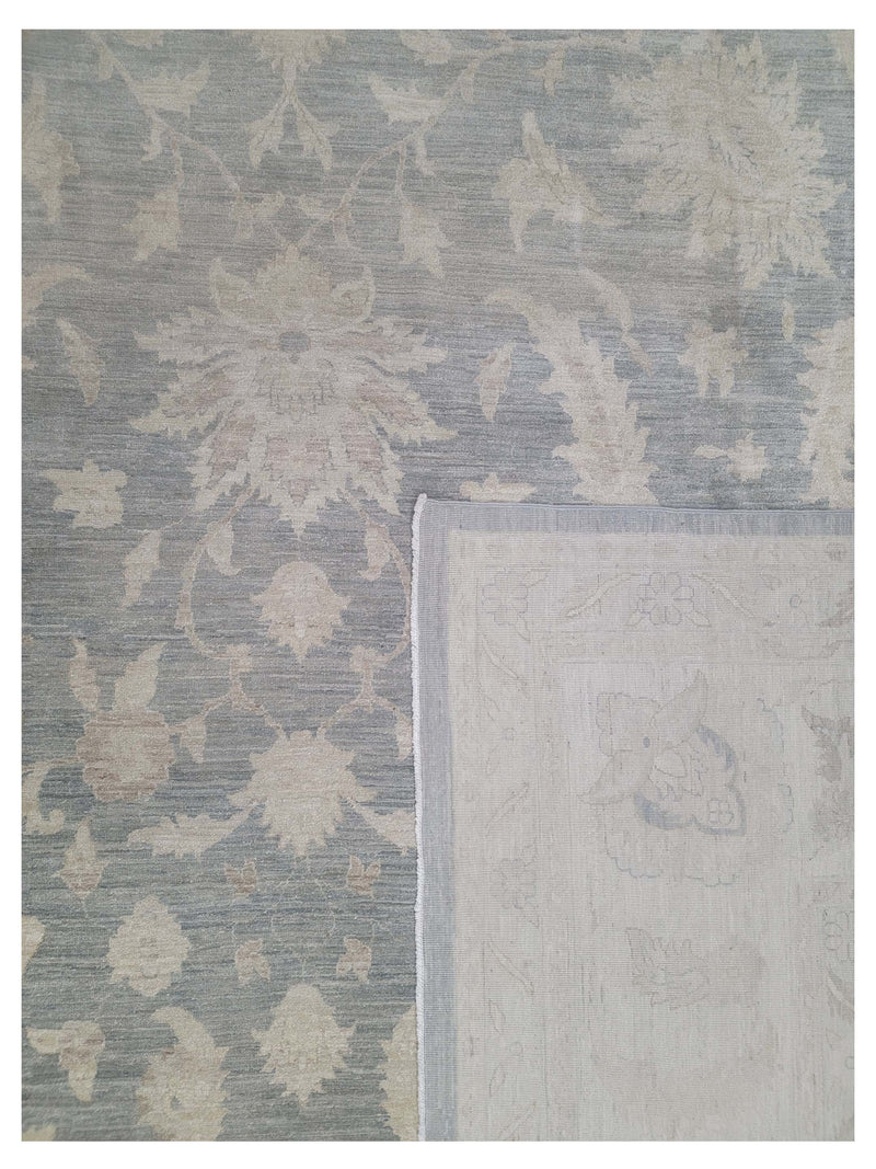 Pacific Ziegler 16628 Grey Beige Transitional Hand Knotted Rug