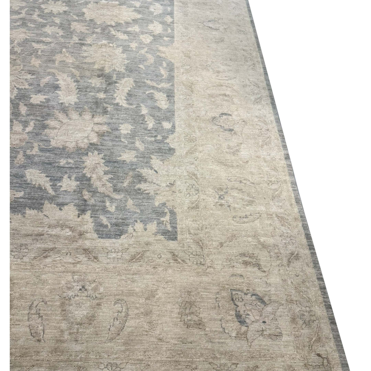 Pacific Ziegler 16628 Grey Beige Transitional Hand Knotted Rug