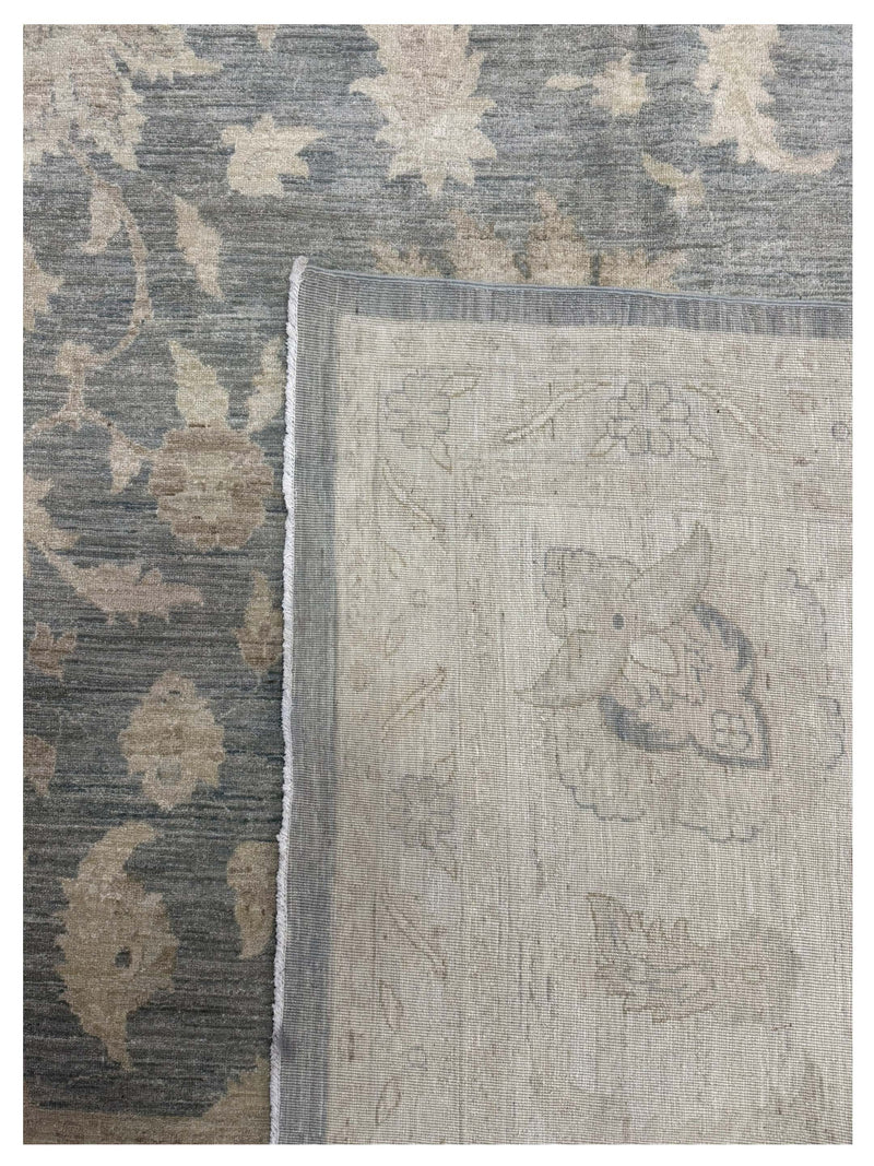 Pacific Ziegler 16628 Grey Beige Transitional Hand Knotted Rug