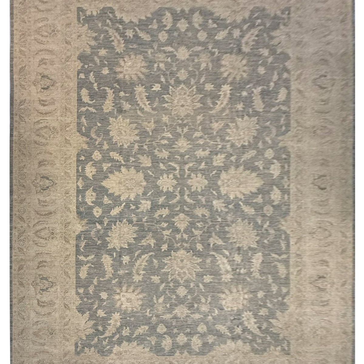 Pacific Ziegler 16628 Grey Beige Transitional Hand Knotted Rug