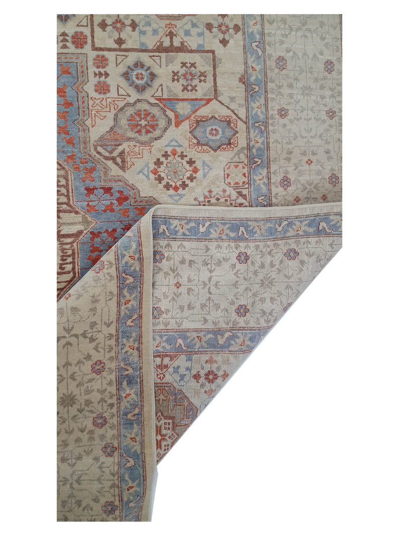 Pacific Tabriz-Pk 16633 Ivory Blue Traditional Hand Knotted Rug