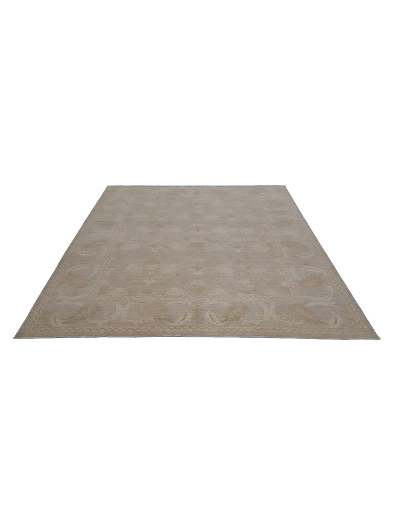 Pacific Tabriz-Pk 16638 Lt.Grey Lt.Brown Transitional Hand Knotted Rug