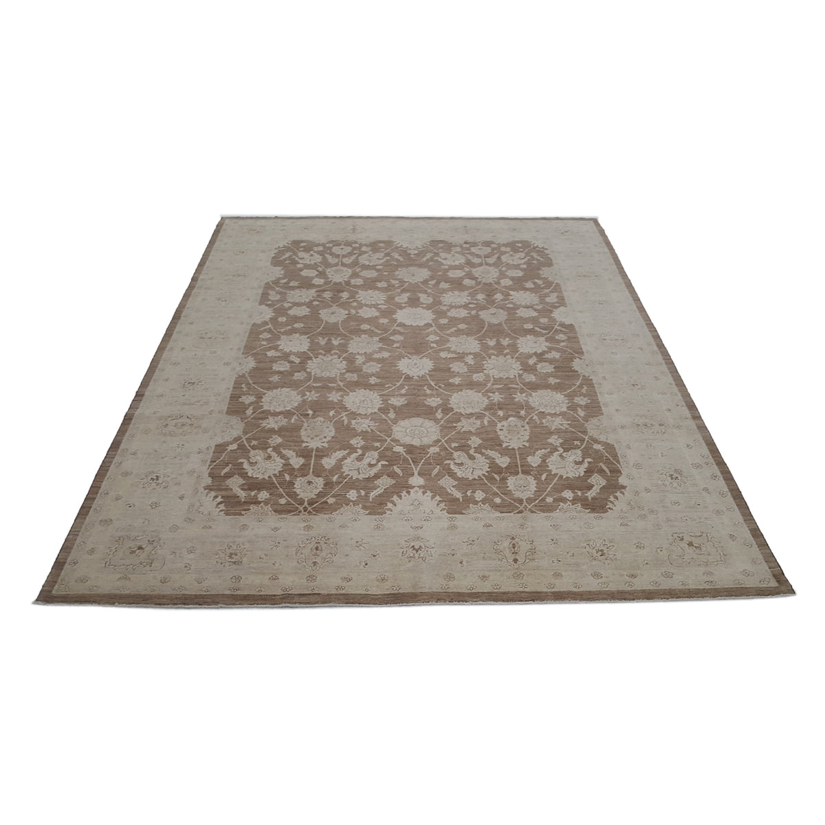Pacific Tabriz-Pk 16646 Lt.Brown Ivory Transitional Hand Knotted Rug