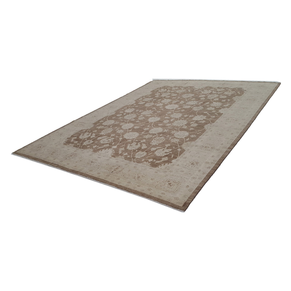 Pacific Tabriz-Pk 16646 Lt.Brown Ivory Transitional Hand Knotted Rug