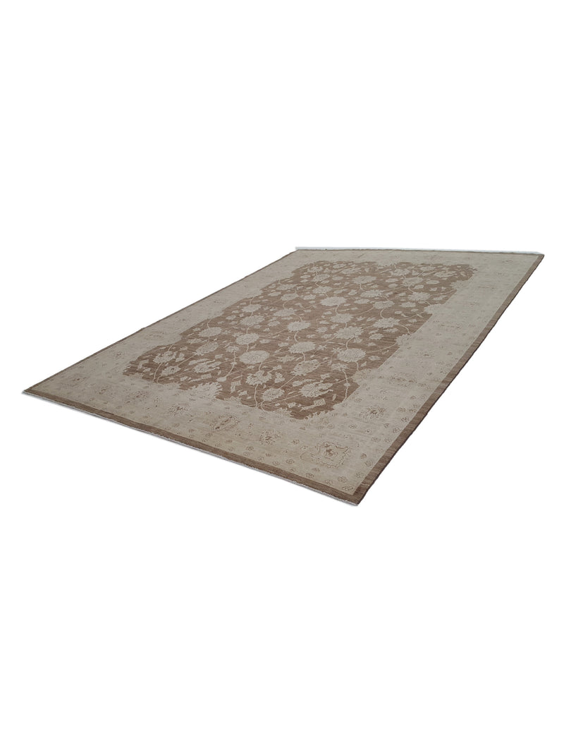 Pacific Tabriz-Pk 16646 Lt.Brown Ivory Transitional Hand Knotted Rug