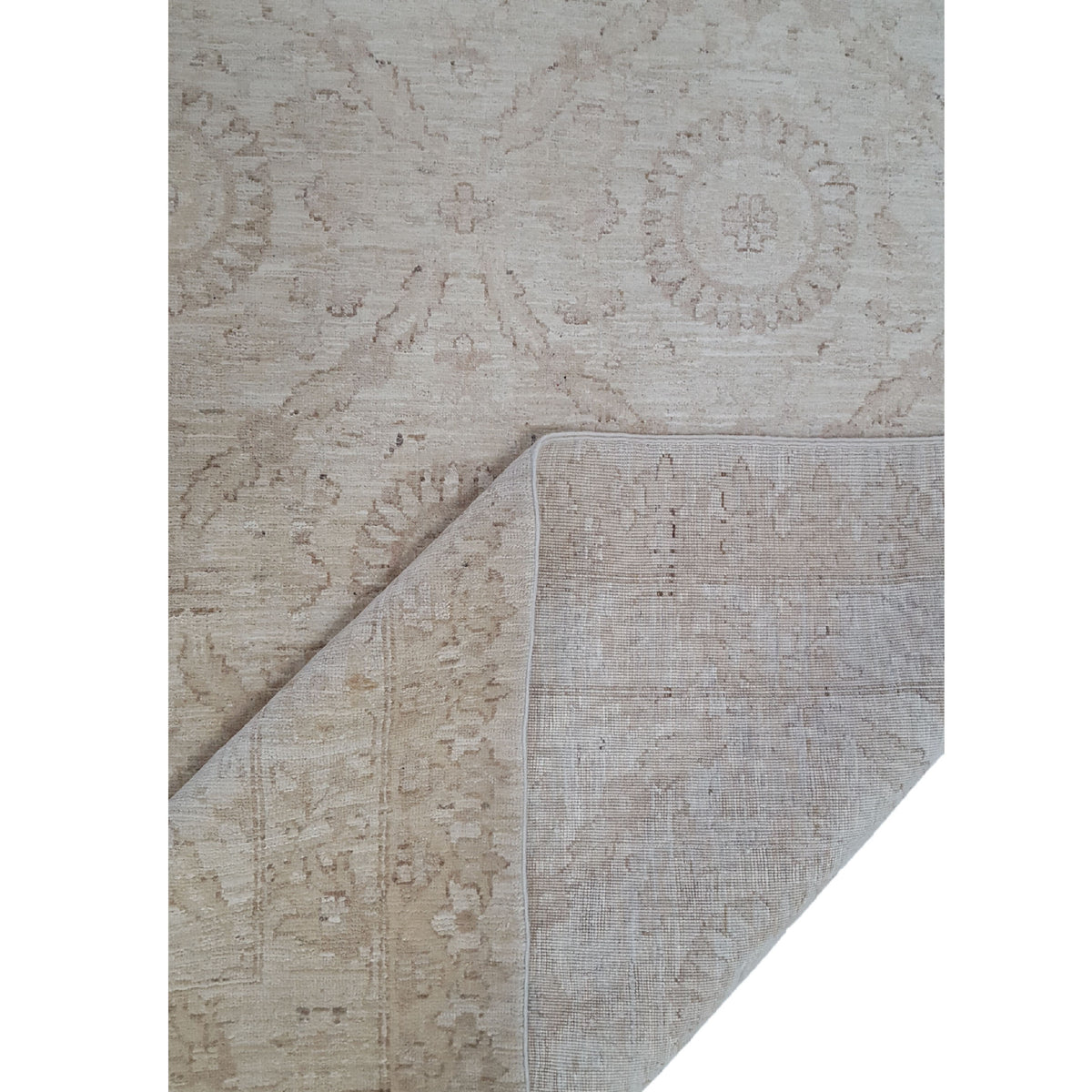 Pacific Tabriz-Pk 16648 Beige Beige Transitional Hand Knotted Rug