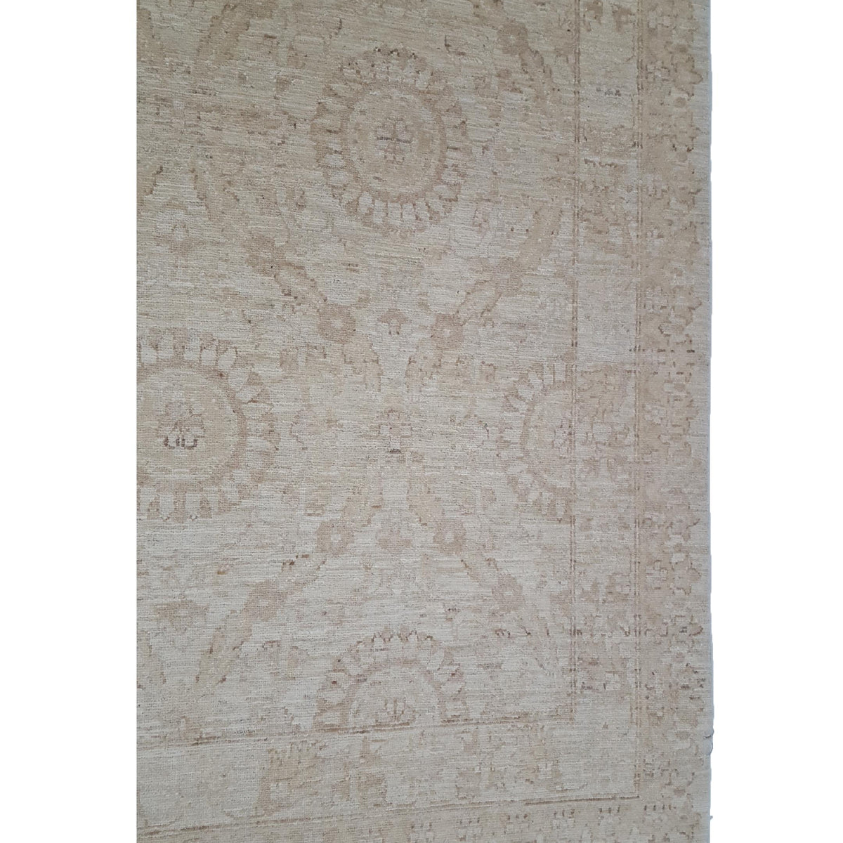 Pacific Tabriz-Pk 16648 Beige Beige Transitional Hand Knotted Rug