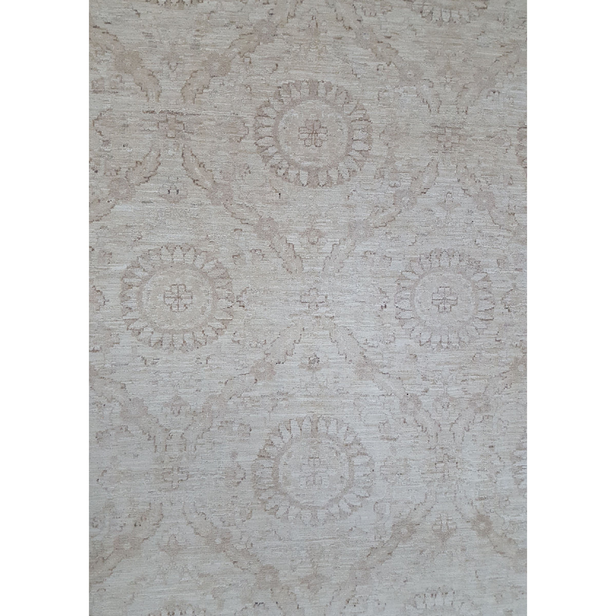 Pacific Tabriz-Pk 16648 Beige Beige Transitional Hand Knotted Rug
