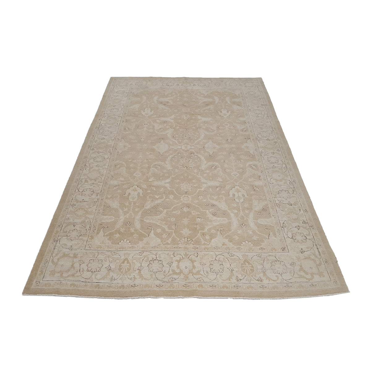 Pacific Farahan 16655 Beige Ivory Traditional Hand Knotted Rug