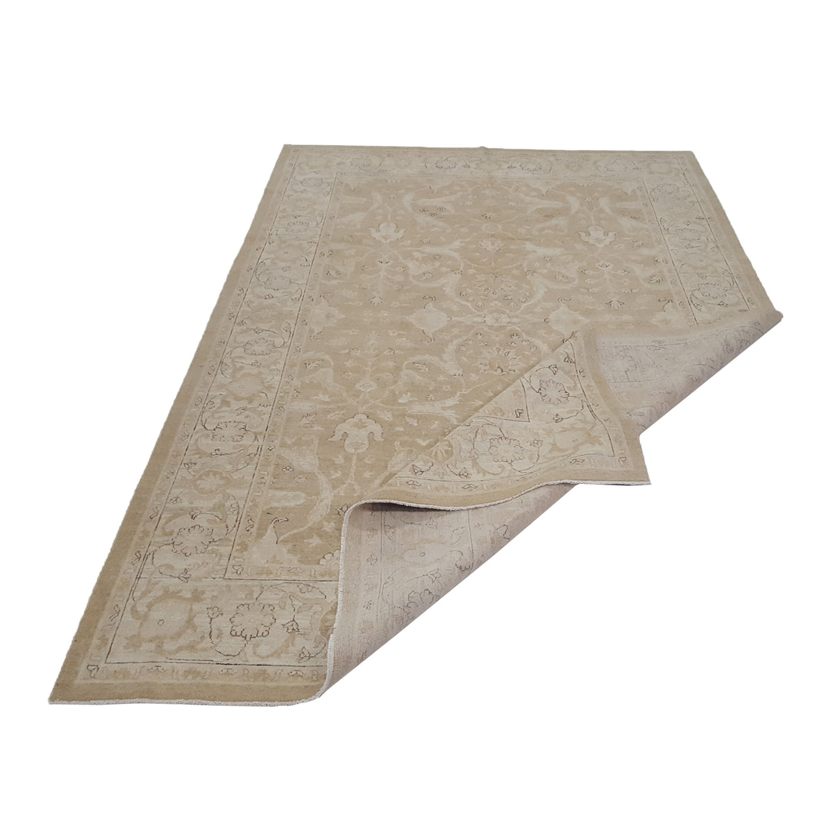Pacific Farahan 16655 Beige Ivory Traditional Hand Knotted Rug