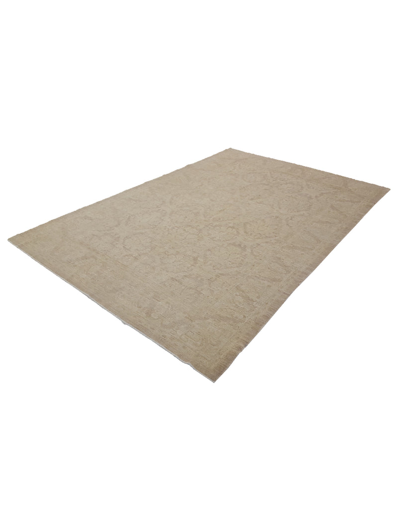 Pacific Tabriz-Pk 16658 Ivory Ivory Transitional Hand Knotted Rug