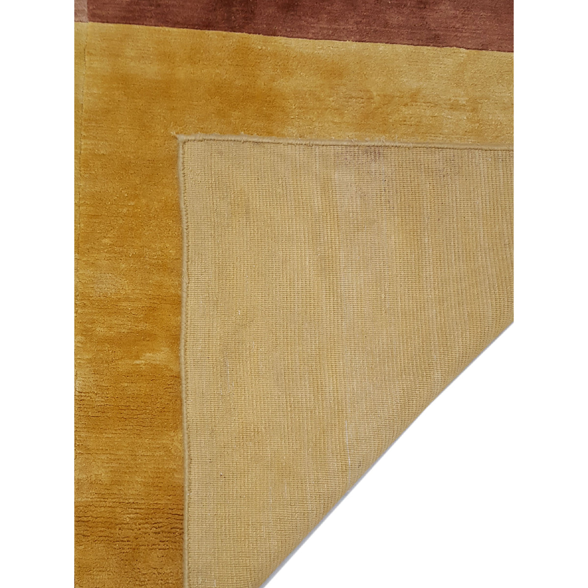 Pacific Plad 16688 Yellow Brown Modern Hand Knotted Rug