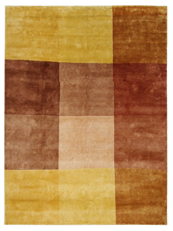 Pacific Plad  Yellow Brown Modern