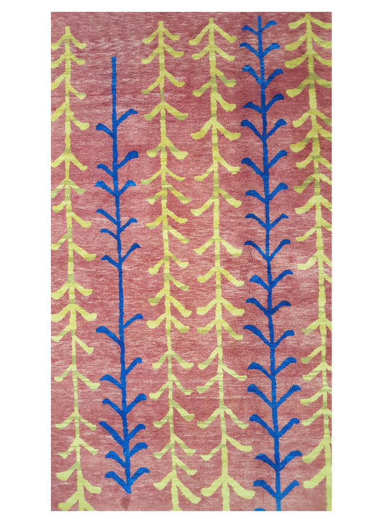 Pacific Gabbeh Gabbe-16696 Orange Navy Transitional Hand Knotted Rug