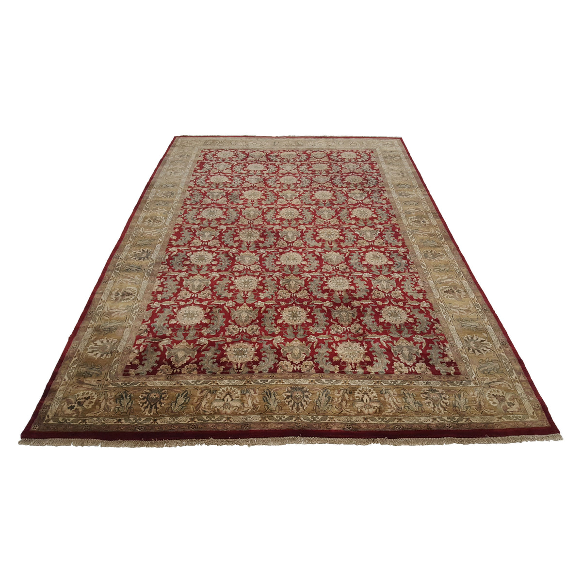 Pacific Jaipur 16699 Red Gold Traditional Hand Knotted Rug