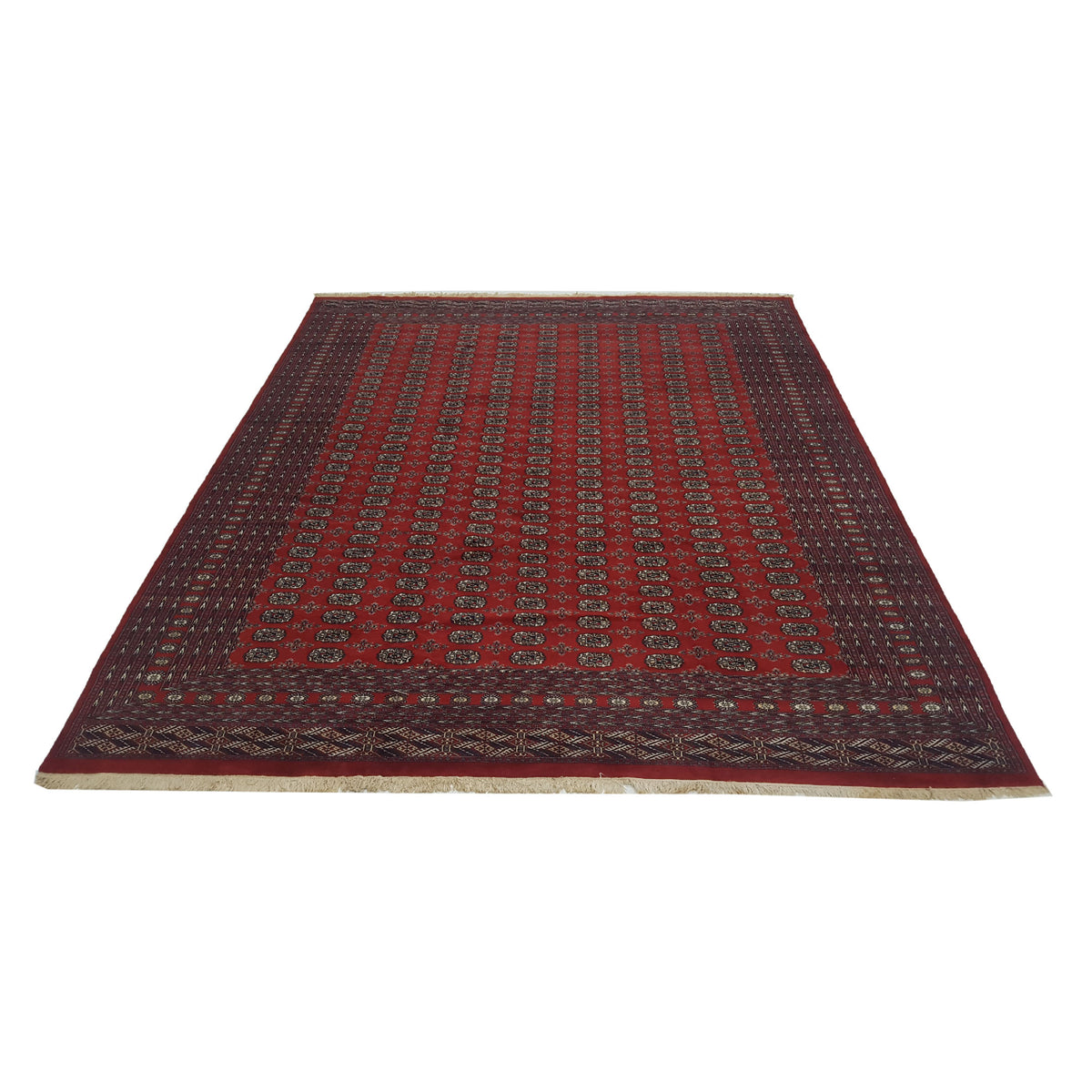 Pacific Bokhara 16701 Red Red Traditional Hand Knotted Rug