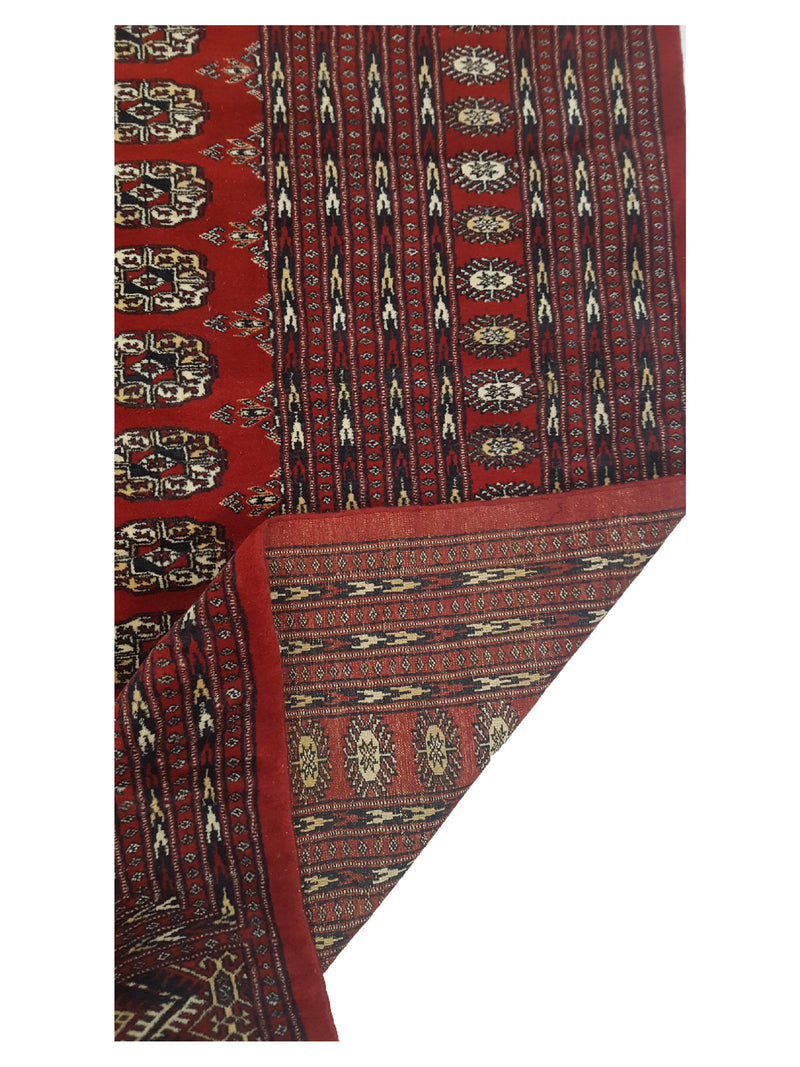 Pacific Bokhara 16701 Red Red Traditional Hand Knotted Rug