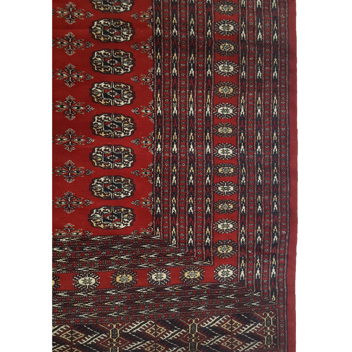 Pacific Bokhara 16701 Red Red Traditional Hand Knotted Rug