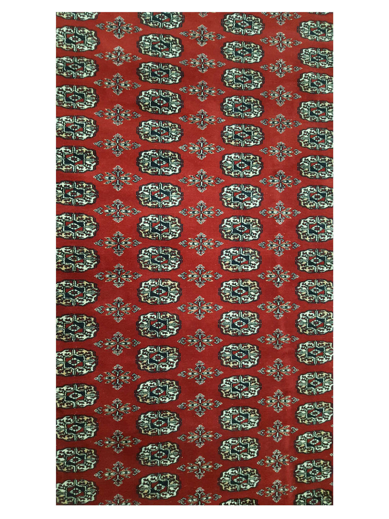 Pacific Bokhara 16701 Red Red Traditional Hand Knotted Rug