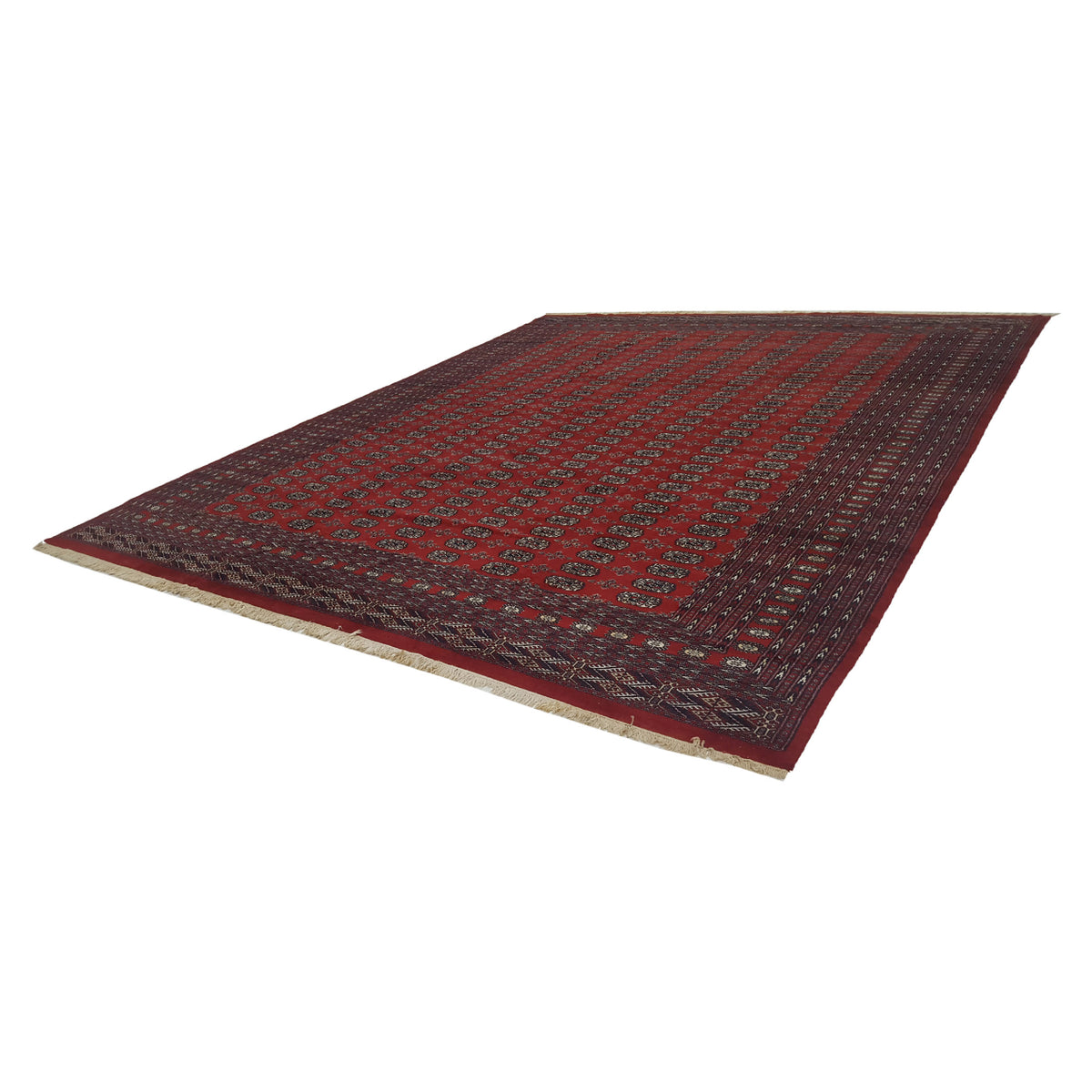 Pacific Bokhara 16701 Red Red Traditional Hand Knotted Rug