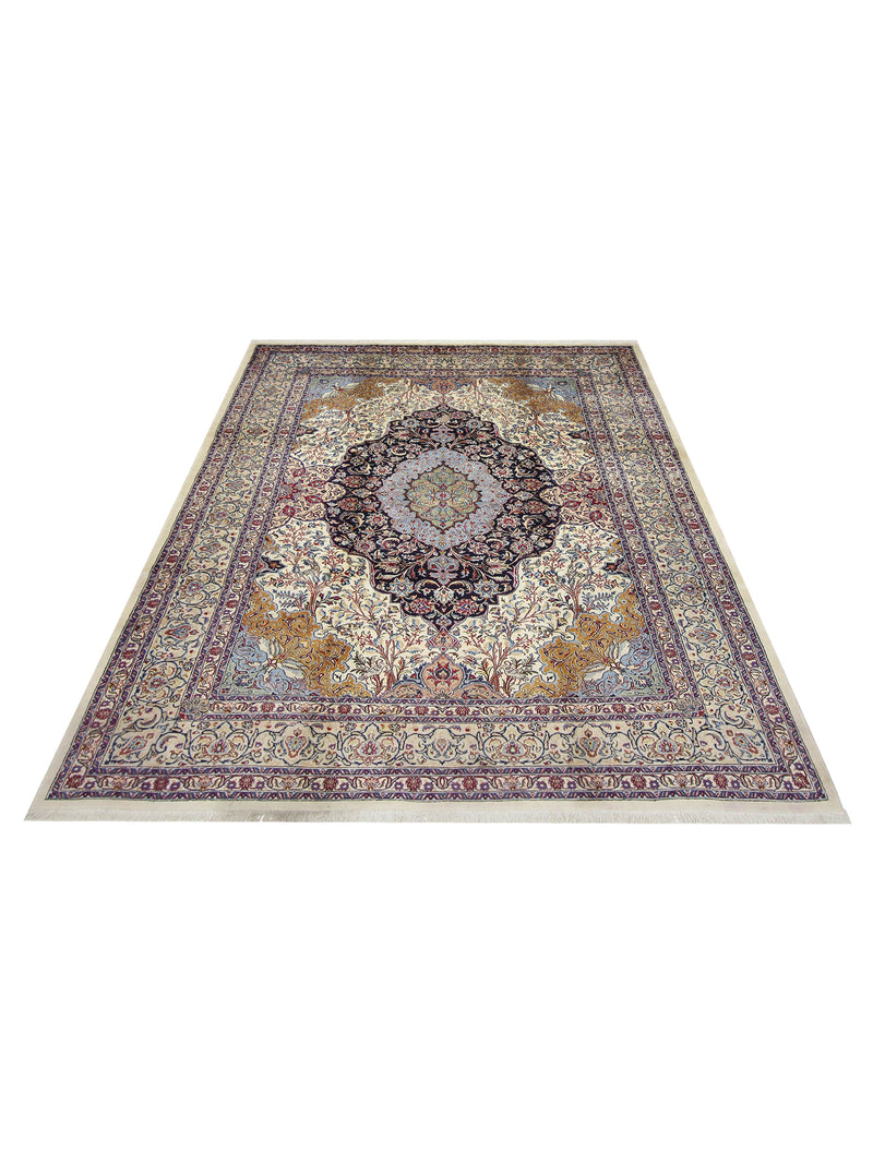 Pacific Mashad 16711 Ivory Traditional Semi Antique Rug