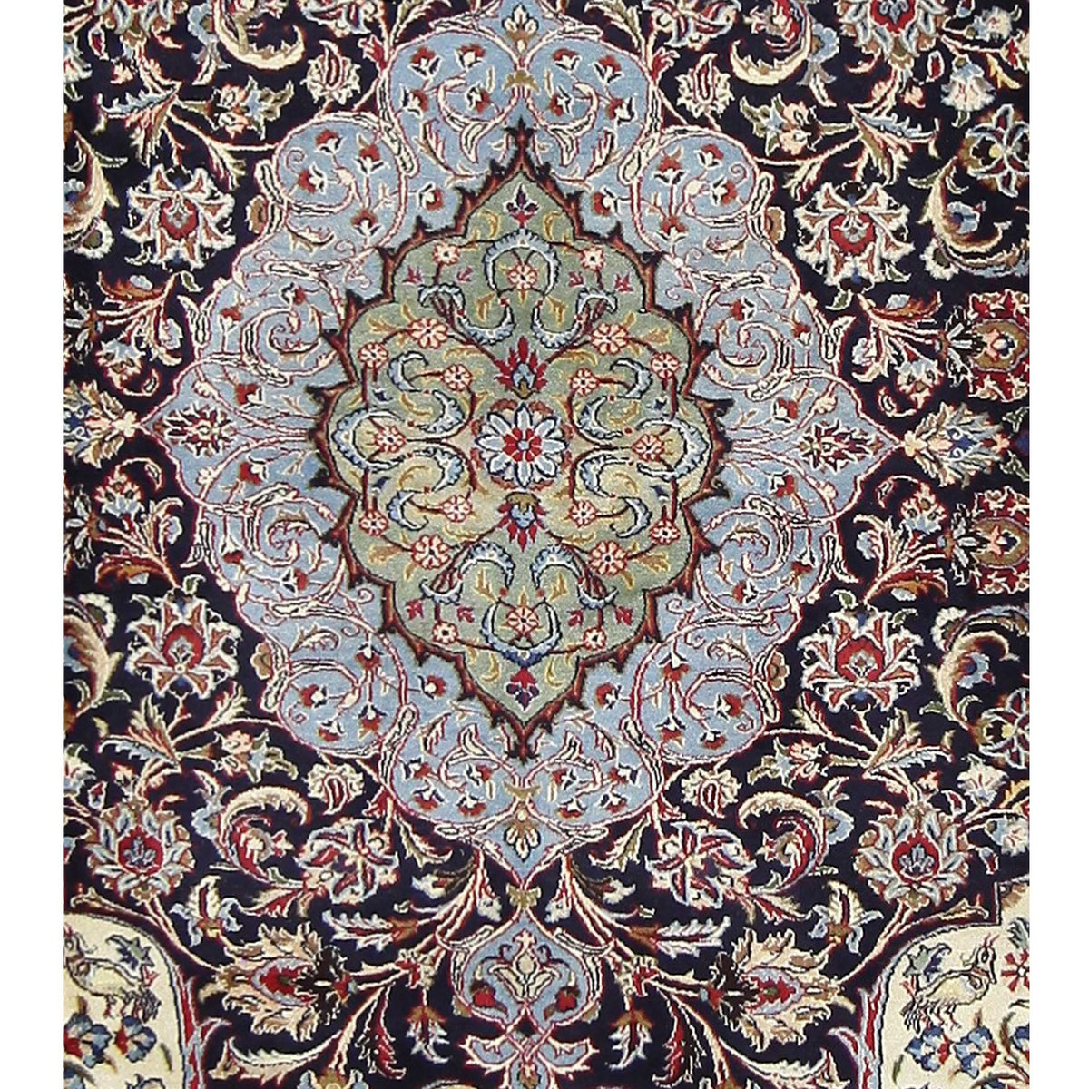 Pacific Mashad 16711 Ivory Traditional Semi Antique Rug