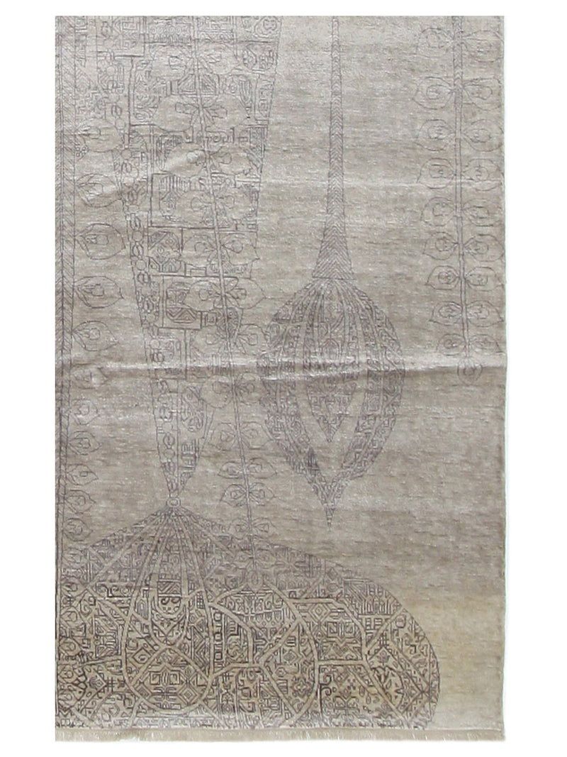 Pacific Visalia 16739 Beige Beige Transitional Hand Knotted Rug