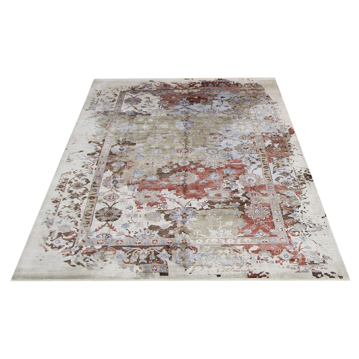 Pacific Everett 16742 Multi Beige Transitional Hand Knotted Rug