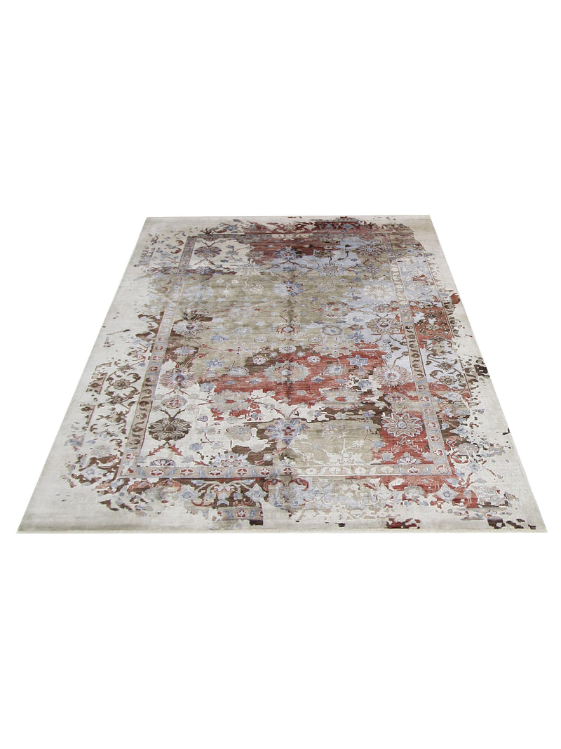 Pacific Everett 16742 Multi Beige Transitional Hand Knotted Rug