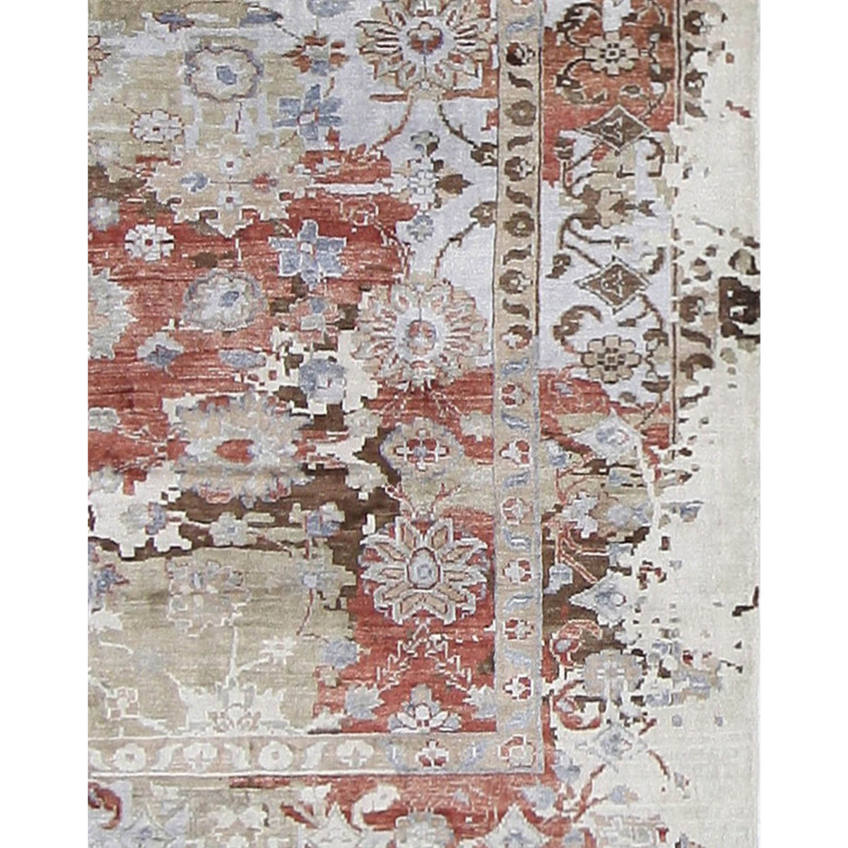 Pacific Everett 16742 Multi Beige Transitional Hand Knotted Rug