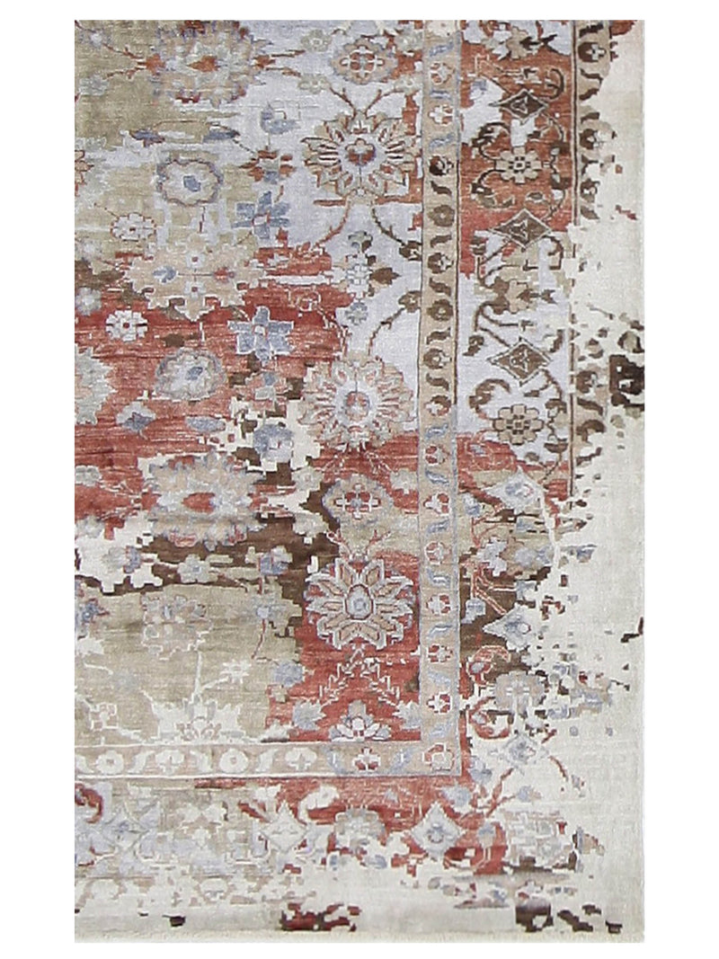 Pacific Everett 16742 Multi Beige Transitional Hand Knotted Rug