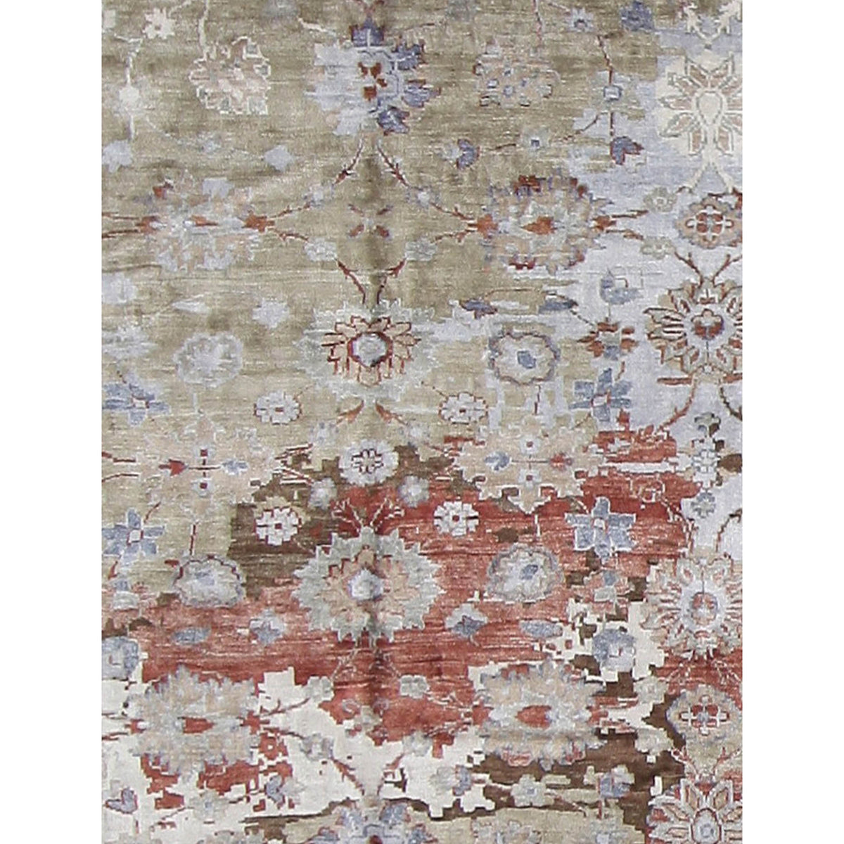 Pacific Everett 16742 Multi Beige Transitional Hand Knotted Rug