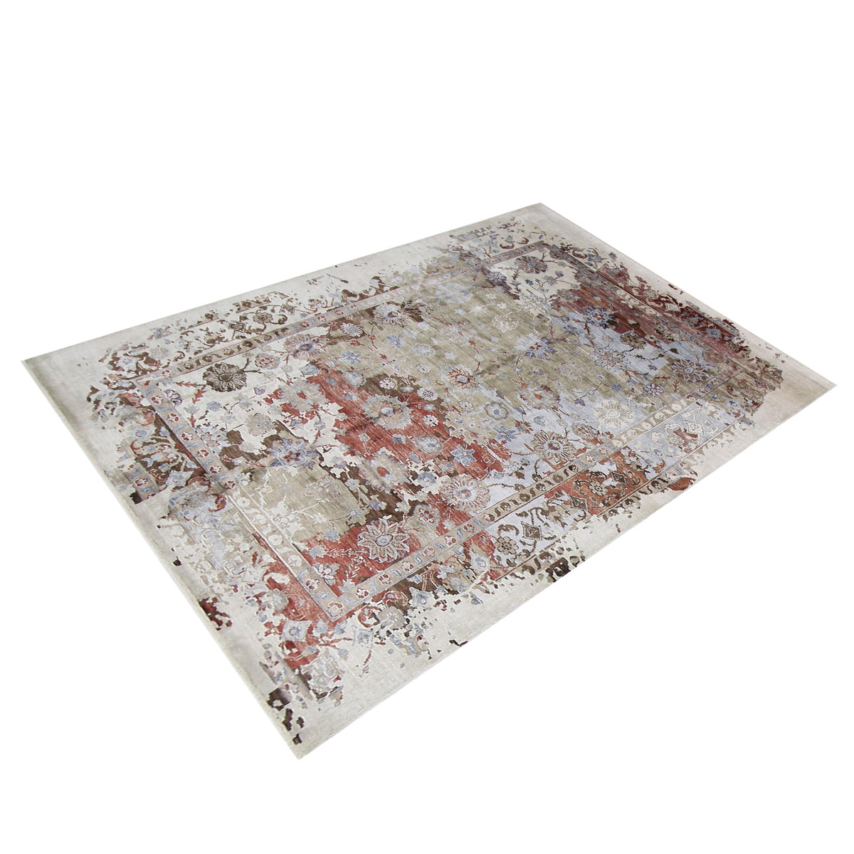 Pacific Everett 16742 Multi Beige Transitional Hand Knotted Rug
