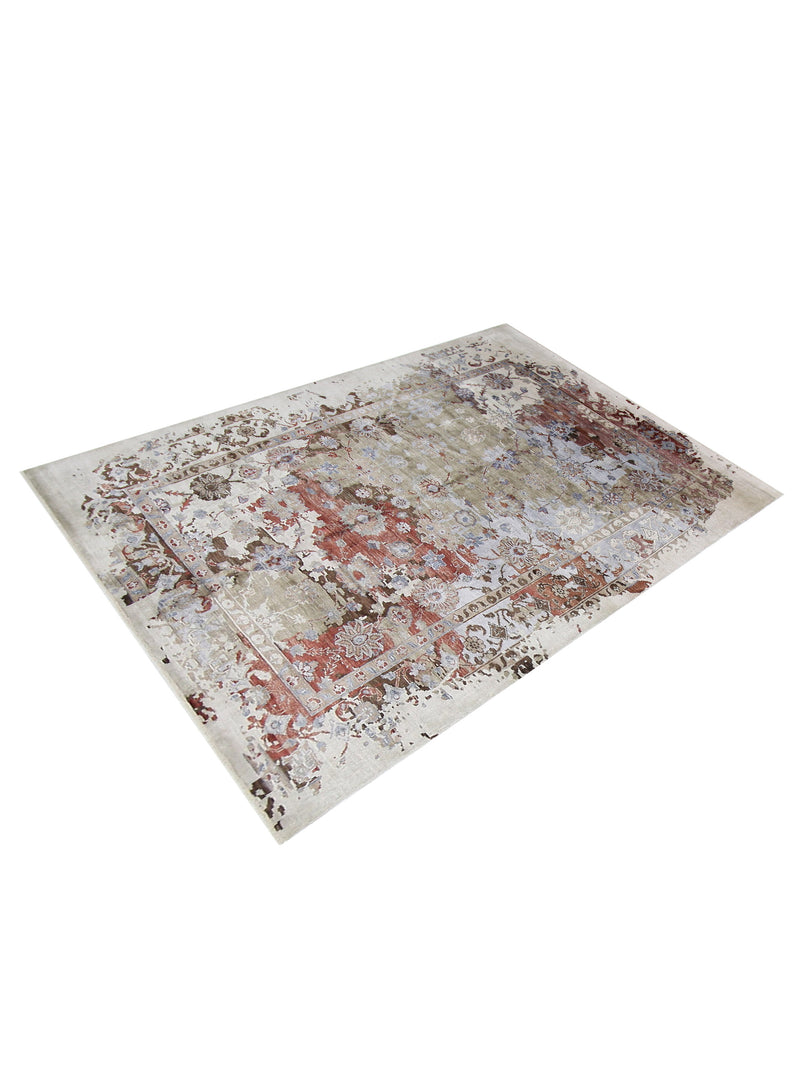 Pacific Everett 16742 Multi Beige Transitional Hand Knotted Rug