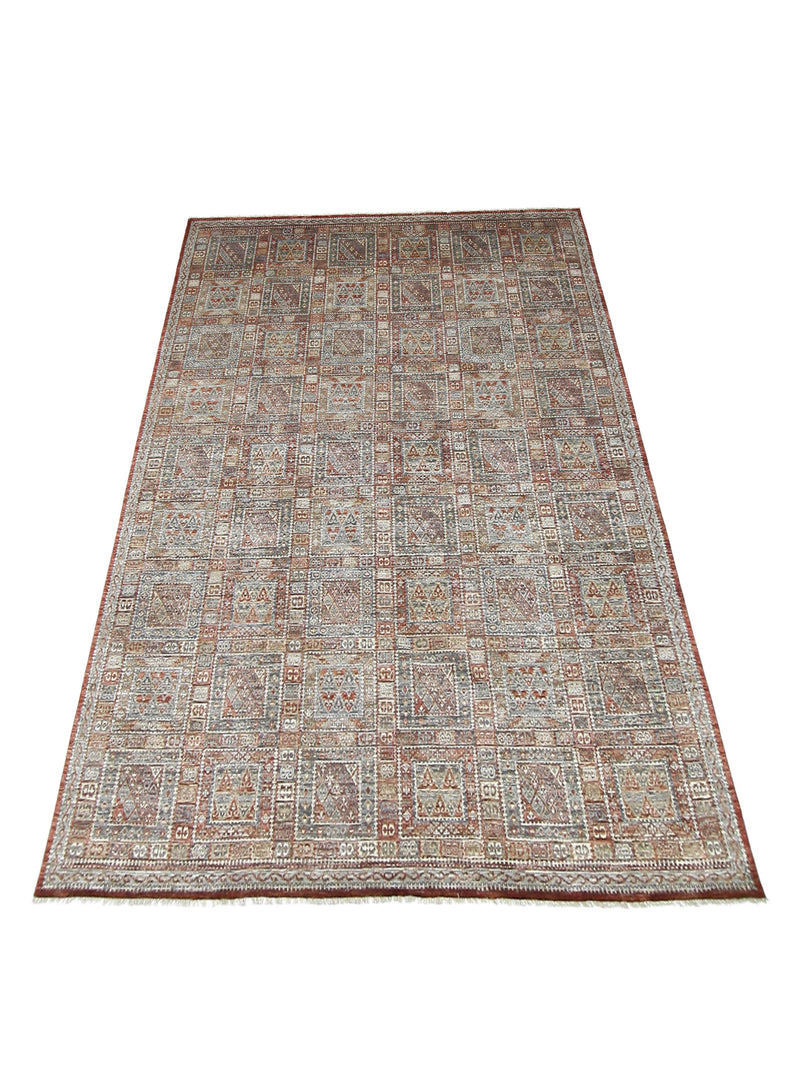 Pacific Baltimore 16746 Rust Grey Traditional Hand Knotted Rug