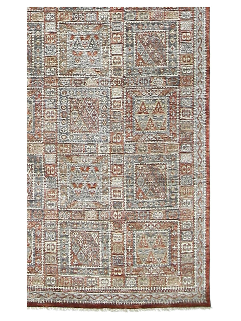 Pacific Baltimore 16746 Rust Grey Traditional Hand Knotted Rug