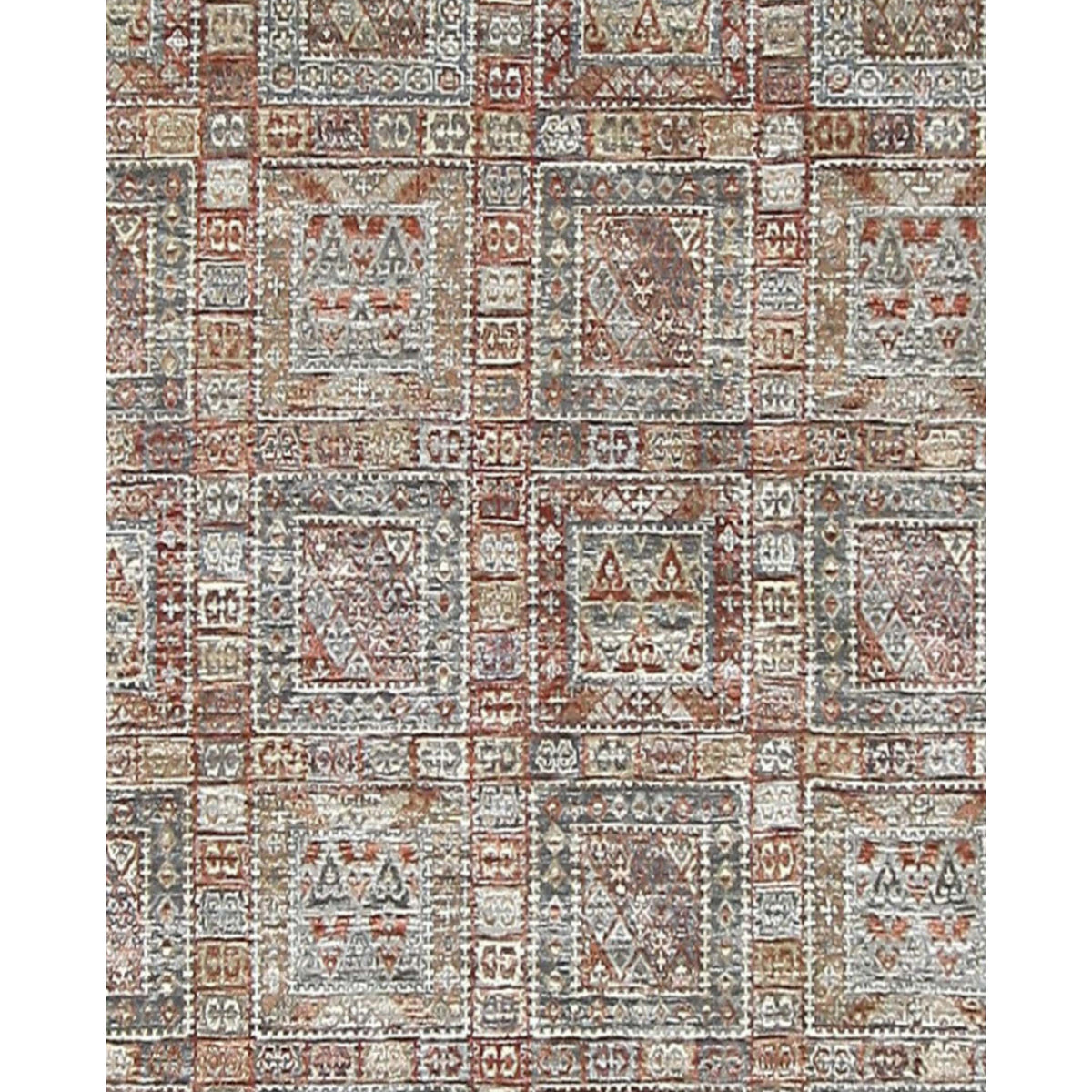 Pacific Baltimore 16746 Rust Grey Traditional Hand Knotted Rug