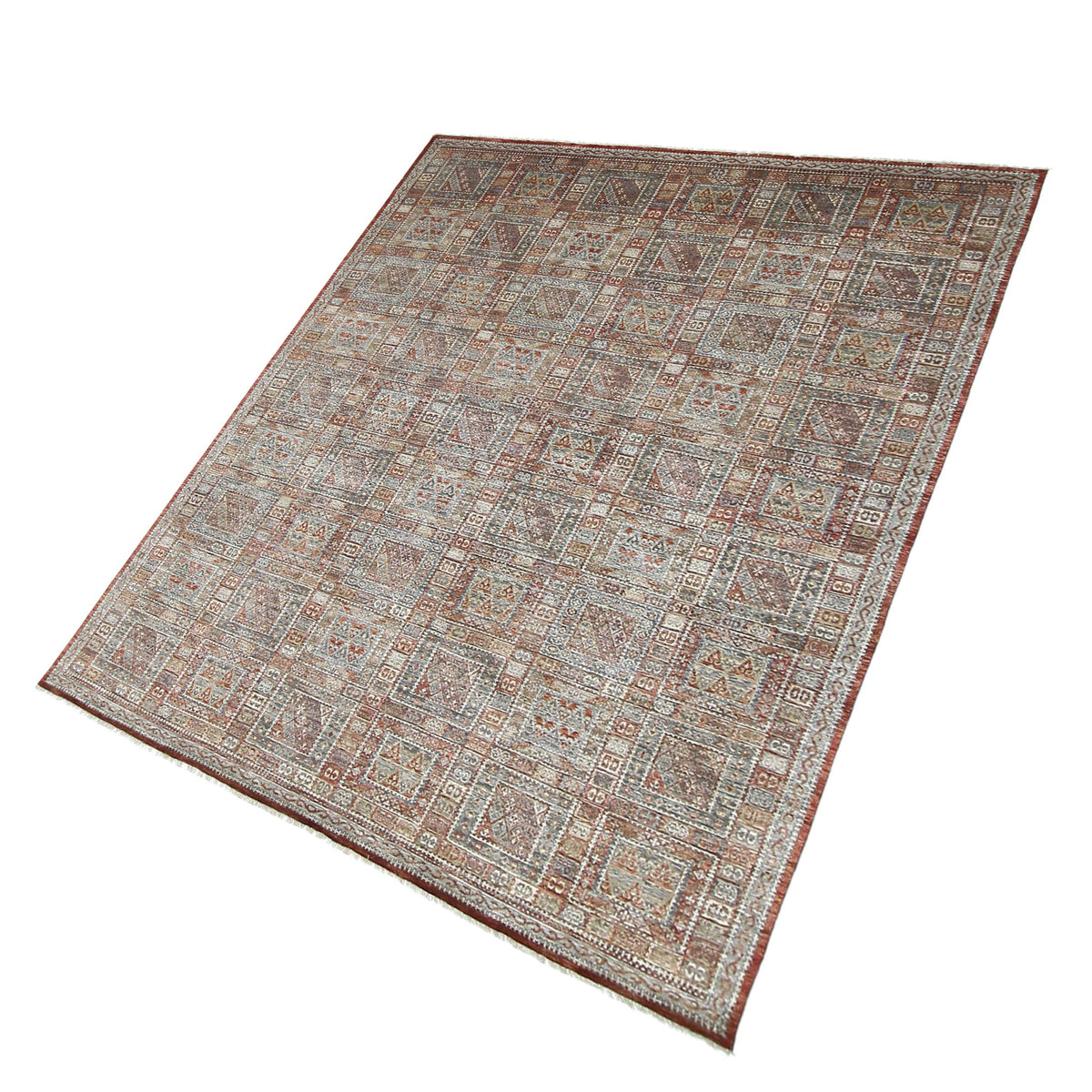 Pacific Baltimore 16746 Rust Grey Traditional Hand Knotted Rug