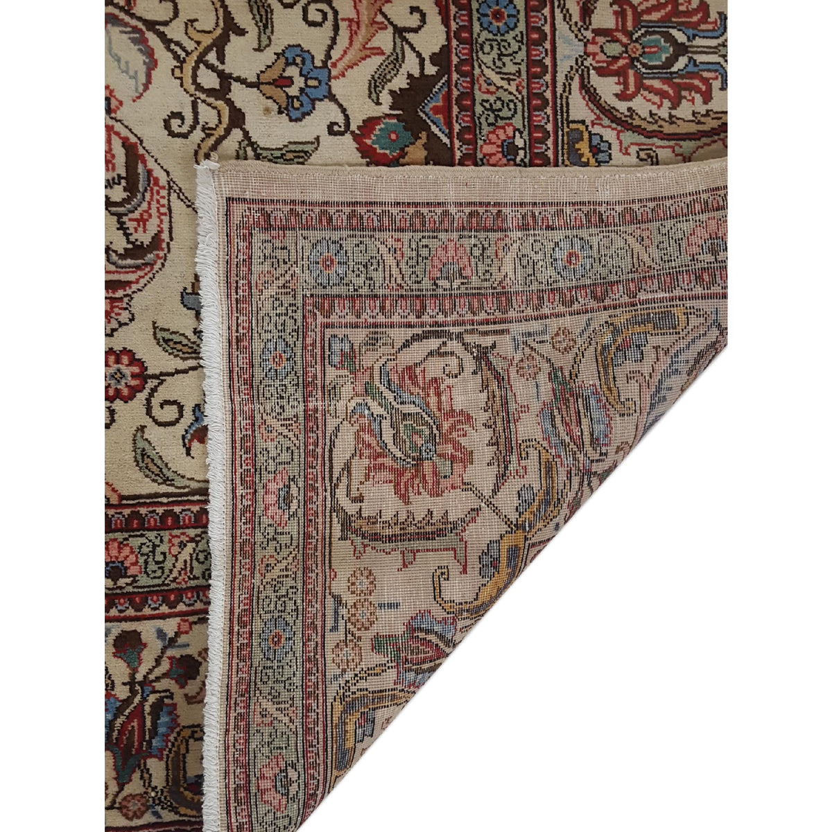 Pacific Tabriz 16824 Beige Beige Traditional Hand Knotted Rug