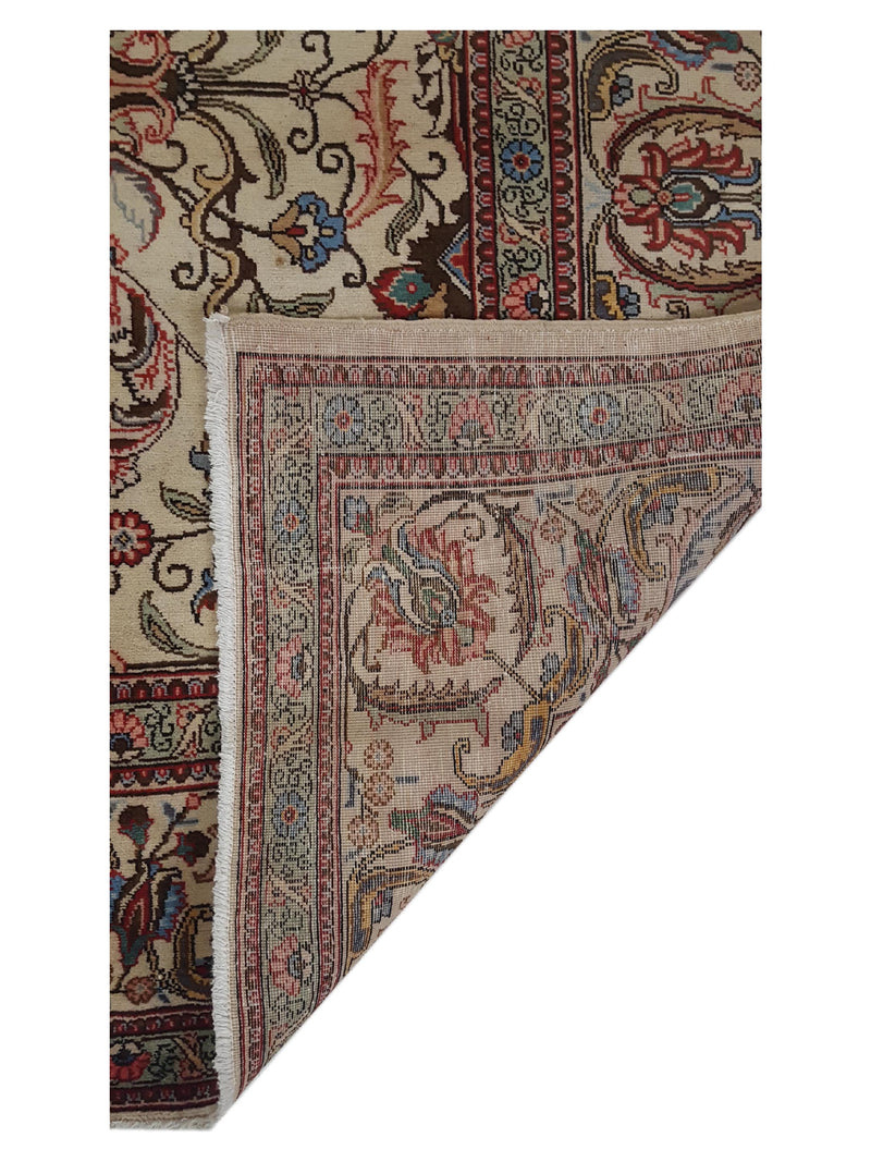 Pacific Tabriz 16824 Beige Beige Traditional Hand Knotted Rug