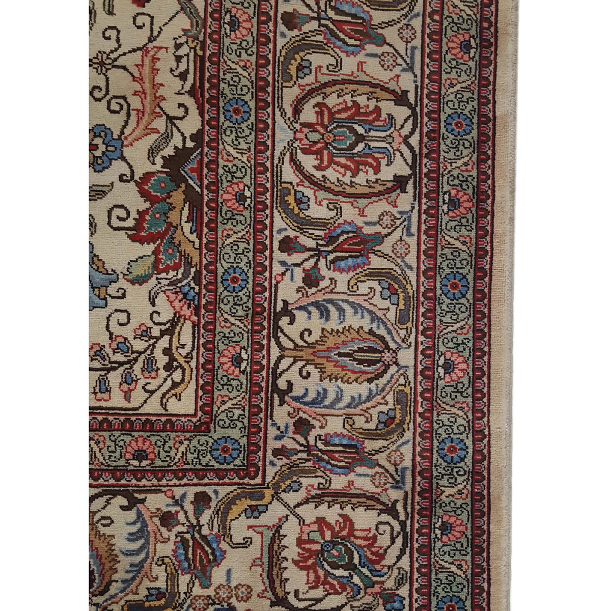 Pacific Tabriz 16824 Beige Beige Traditional Hand Knotted Rug