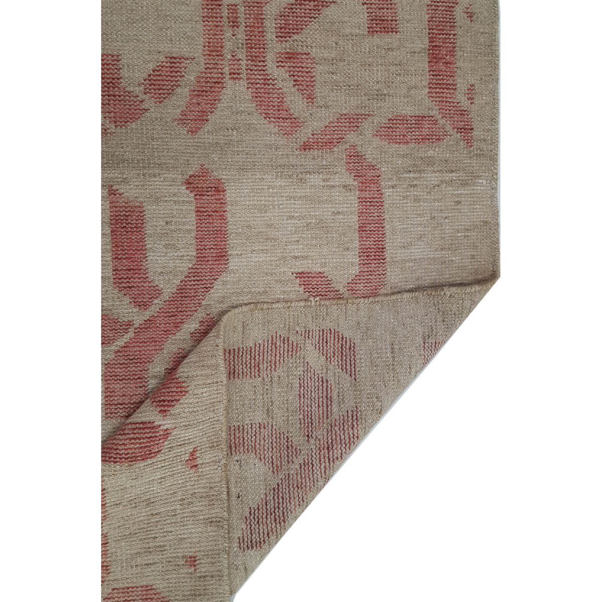 Pacific Water Colors 16898 Beige Red Modern Hand Knotted Rug