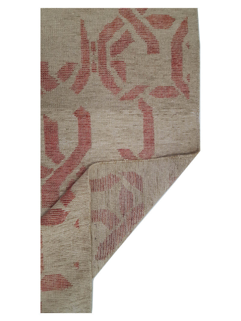 Pacific Water Colors 16898 Beige Red Modern Hand Knotted Rug