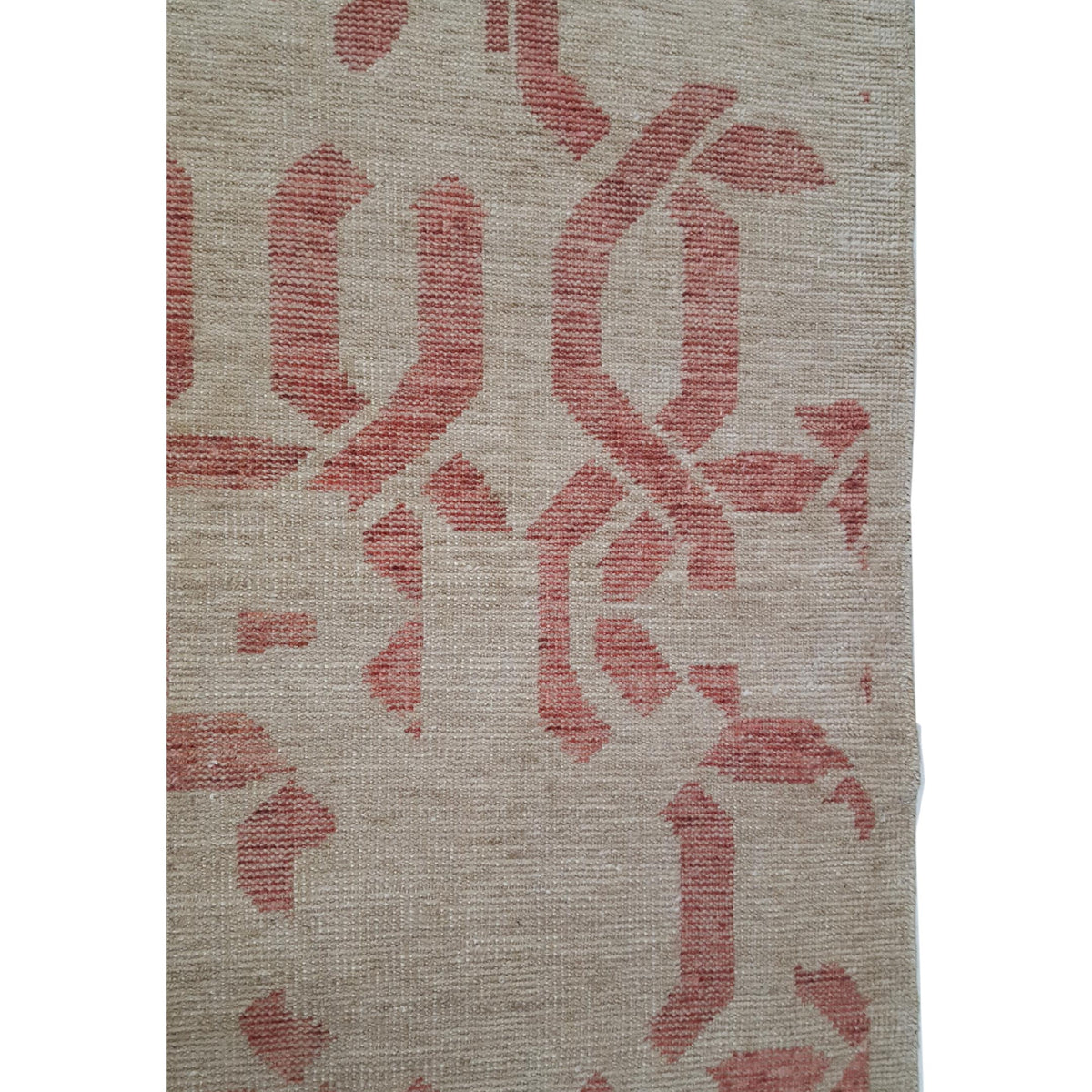 Pacific Water Colors 16898 Beige Red Modern Hand Knotted Rug