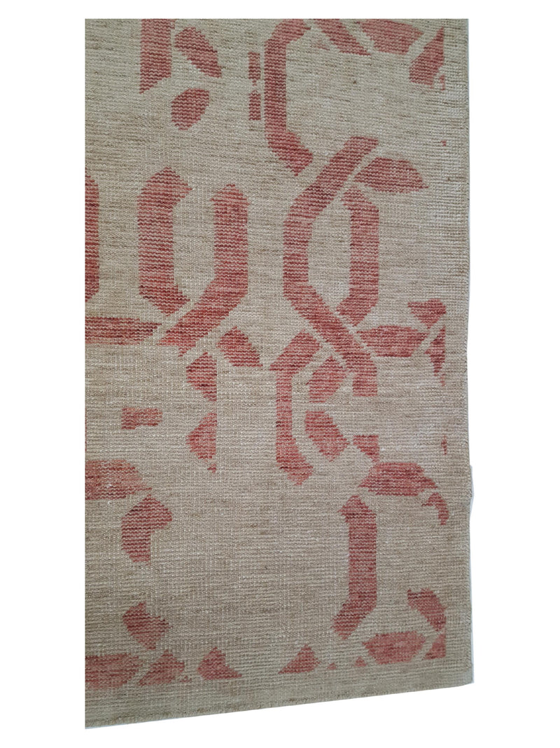 Pacific Water Colors 16898 Beige Red Modern Hand Knotted Rug