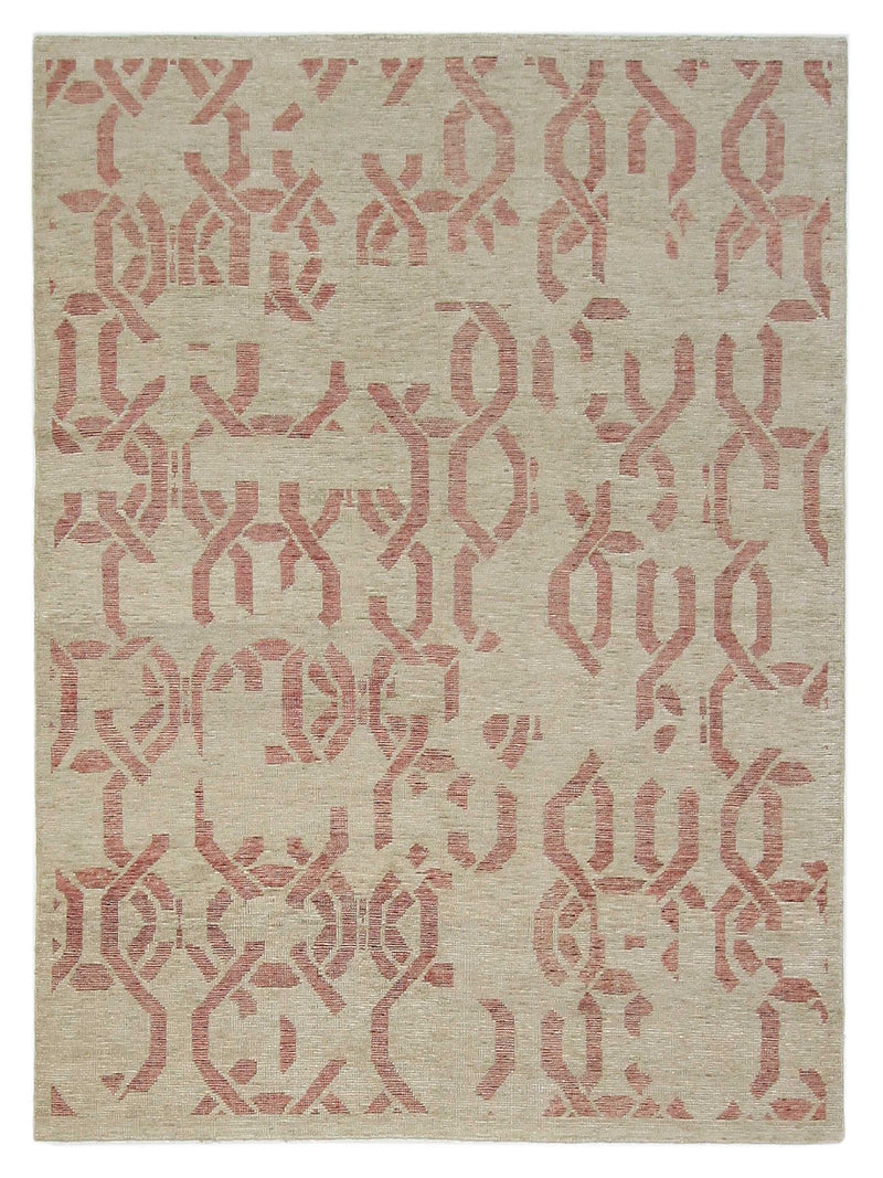 Pacific Water Colors  Beige Red Modern