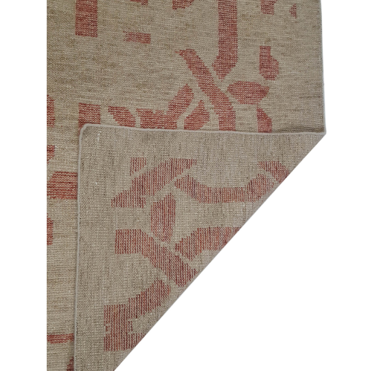 Pacific Water Colors 16899 Beige Red Modern Hand Knotted Rug
