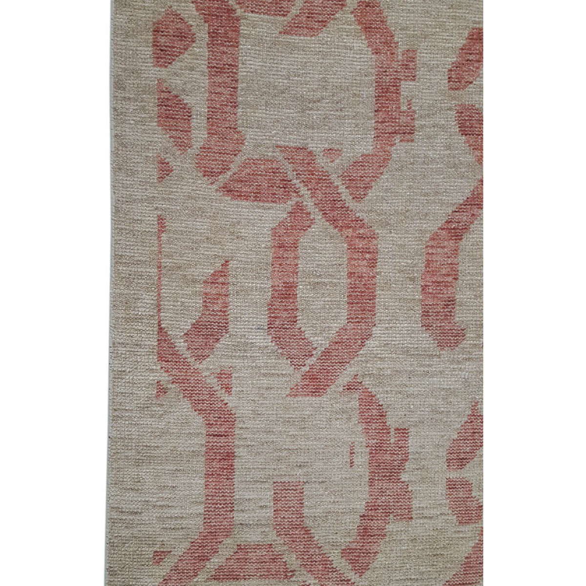Pacific Water Colors 16899 Beige Red Modern Hand Knotted Rug